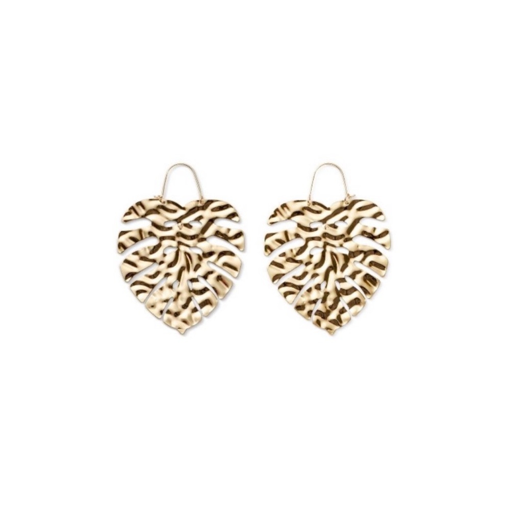 Tabitha Brown Gold palm tree 🌴 Earrings NWT - Picture 3 of 6